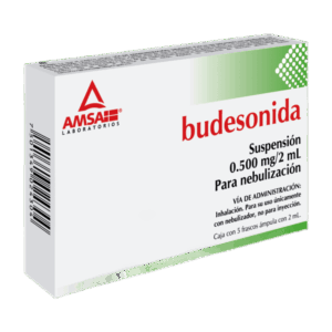 BUDESONIDA 0.500 MG/2 ML. SUSP. P/NEBULIZAR. c/5 FCO. AMP. AMSA
