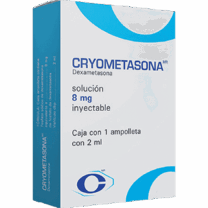 CRYOMETASONA 8MG/2ML (Dexametasona) SOL INY C/1 AMP. CRYOPHARMA