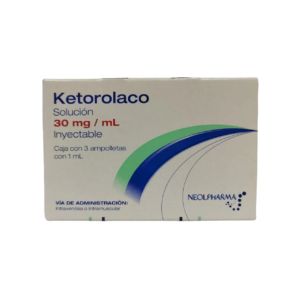 KETOROLACO Sol. Iny. c/3 AMP. 30 MG/1 ML. NEOLPHARMA