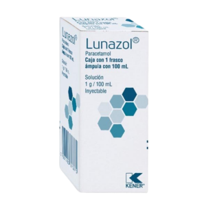 LUNAZOL (Paracetamol) Sol. Iny. c/1 FCO. AMP. 1 G/100 ML. KENER