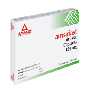 AMSAFAST (Orlistat) 120 MG. C/21 CAPS.  AMSA