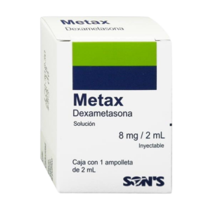 METAX (Dexametasona) 8 MG/2 ML. SOL. INY. C/1 AMP. SONS