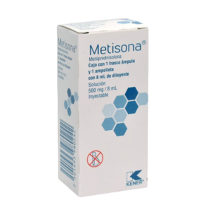 METISONA (Metilprednisolona) Sol. Iny. c/1 FCO. AMP. 500 MG/8 ML. KENER