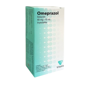 OMEPRAZOL 40 MG/10 ML. SOL. INY. C/1 FCO. AMP. VITALIS