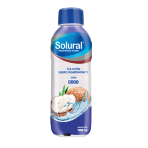 SOLURAL SUERO REHIDRATANTE SABOR COCO 500 ML.