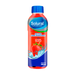 SOLURAL SUERO REHIDRATANTE SABOR FRESA 500 ML. AMSA