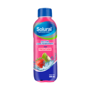 SOLURAL SUERO REHIDRATANTE SABOR FRESA-KIWI 500 ML. AMSA