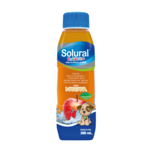 SOLURAL SUERO PEDIÁTRICO SABOR MANZANA FCO. 300 ML. AMSA