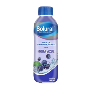 SOLURAL SUERO REHIDRATANTE SABOR MORA AZUL 500 ML. AMSA