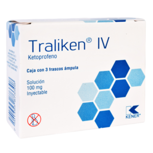 TRALIKEN I.V. (Ketoprofeno) Sol. Iny. c/3 FCO. AMP. 100 MG. KENER