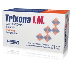 TRIXONA 500MG/2ML (Ceftriaxona) SOL. INY. I.M. C/1 BRULUART