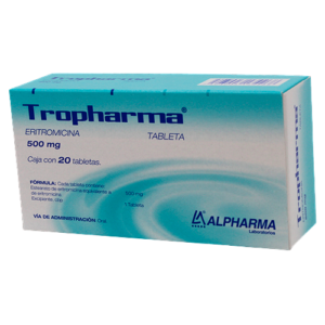 TROPHARMA (Eritromicina) 500 MG. C/20 TABS. ALPHARMA