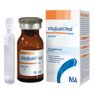 VITAFUSIN-PED (multivitamínico) SOL. INY. C/1 FCO. AMP. 5 ML. PISA