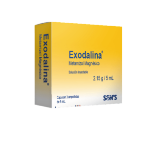 EXODALINA (Metamizol Magnésico) 2.15 G/5 ML. SOL. INY. C/3 AMPTAS. SONS