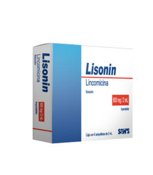 LISONIN (Lincomicina) SOL. INY ADULTO 600 MG/2 ML. C/6 AMPTAS. SONS