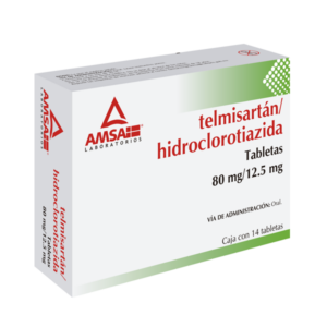 TELMISARTÁN/HIDROCLOROTIAZIDA 80/12.5 MG. C/14 TABS. AMSA