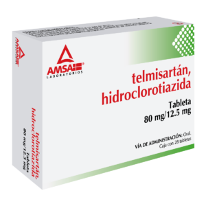 TELMISARTÁN/HIDROCLOROTIAZIDA 80/12.5 MG. C/28 TABS. AMSA