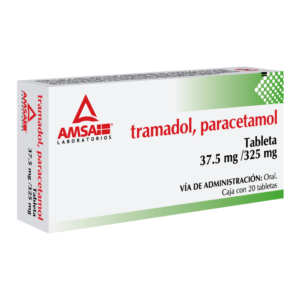 TRAMADOL/PARACETAMOL 37.5/325 MG. C/20 TABS. AMSA