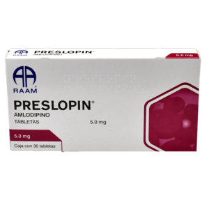 PRESLOPIN (Amlodipino) 5 MG. C/30 TABS. RAAM