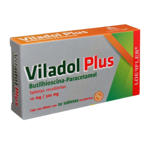 VILADOL-PLUS (Butilhioscina/Paracetamol) 10/500 MG. C/20 TABS. LOEFFLER