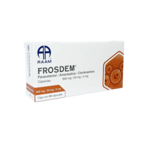 FROSDEM (Amantadina/Clorfenamina/Paracetamol) 300/50/3 MG. C/24 CAPS. RAAM