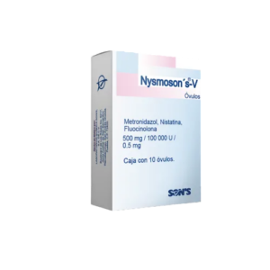 NYSMOSONS-V (Fluocinolona/Metronidazol/Nistatina) 0.5mg/500mg/100,000u.  C/10 OVULOS. SONS