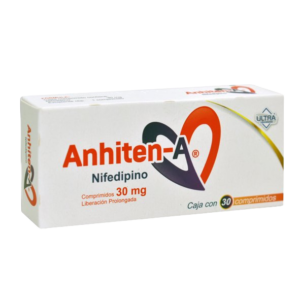 ANHITEN-A (Nifedipino) 30 MG. C/30 COMPS. L.P. ULTRA