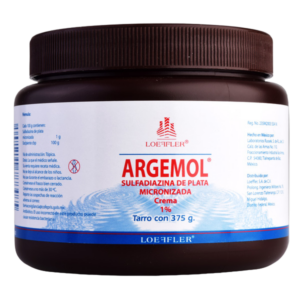 ARGEMOL (Sulfadiazina de Plata) CREMA 1% TARRO C/375 G. LOEFFLER