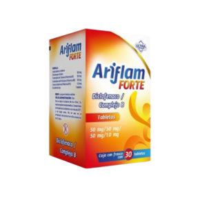 ARIFLAM FORTE (Complejo B) 50/50/50/1.0 MG. C/30 TABS. ULTRA