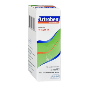 ARTROBEN (Bencidamina) SOL. BUCAL 45 MG/30 ML. FCO. ATOMIZADOR C/30 ML. MAVI