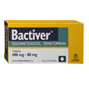 BACTIVER (Trimetoprima+Sulfametoxazol) 400/80 MG. C/20 TABS. MAVER