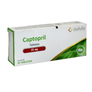 CAPTOPRIL 25 MG. C/30 TABS. AVIVIA