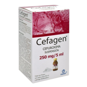 CEFAGEN (cefuroxima) 250 MG/5 ML. SUSP. FCO. 50 ML. MAVER