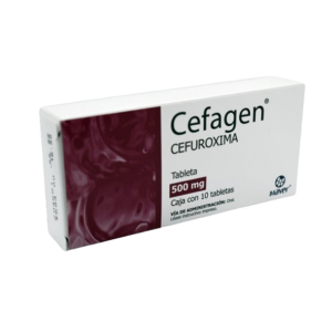 CEFAGEN (cefuroxima) 500 MG. C/10 TABS. MAVER