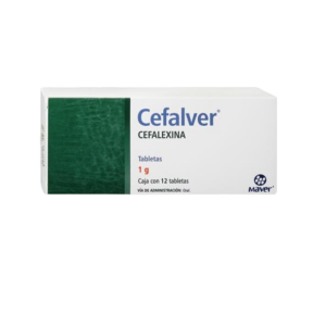 CEFALVER (cefalexina) 1 G. C/12 TABS. MAVER