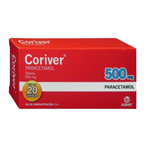 CORIVER (Paracetamol) 500 MG. C/20 TABS. MAVER