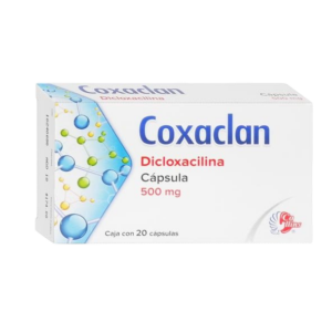 COXACLAN (Dicloxacilina) 500 MG. C/20 CAPS. COLLINS