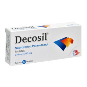 DECOSIL (Naproxeno Sódico/Paracetamol) 275/300 MG. C/10 TABS. COLLINS