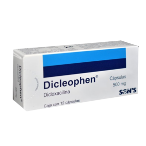 DICLEOPHEN (Dicloxacilina ) 500 MG. C/12 CAPS. SONS