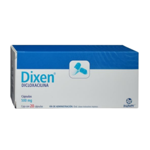 DIXEN (Dicloxacilina) 500 MG. C/20 CAPS. MAVER