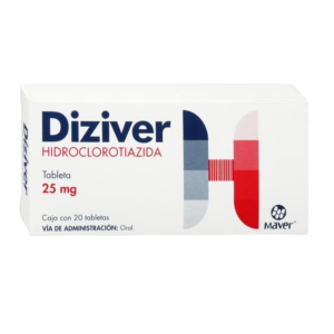 DIZIVER (Hidroclorotiazida) 25 MG. C/20 TABS. MAVER