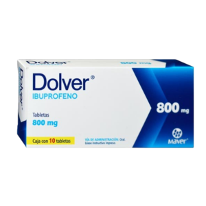 DOLVER (Ibuprofeno) 800 MG. C/10 TABS. MAVER