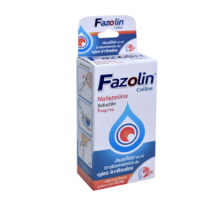 FAZOLIN (Nafazolina) SOL. OFT 1.0 MG/1 ML. FCO. GOTERO 15 ML. COLLINS