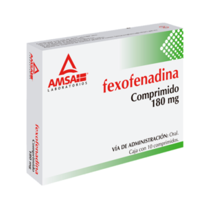 FEXOFENADINA 180 MG. C/10 COMPS. AMSA