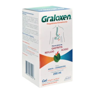 GRALOXEN GEL (Magaldrato/Dimeticona) 0.8-0.1 G/10 ML. FCO. 250 ML. MAVI