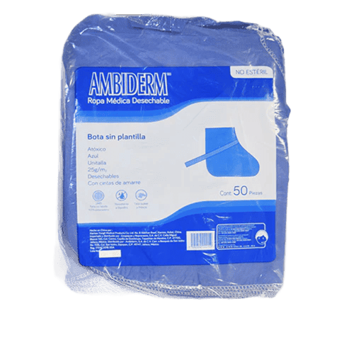 AMBIDERM BOTA SIN PLANTILLA C/25 PARES -NO ESTERIL