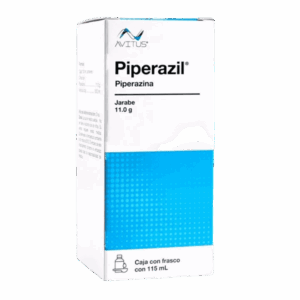 PIPERAZIL JARABE (Piperazina) 11 G/100 ML. FCO. 115 ML. AVITUS