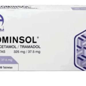 ROMINSOL (Tramadol/Paracetamol) 37.5/325 MG. C/20 TABS. RAAM