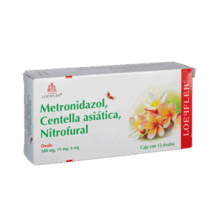 METRONIDAZOL/CENTELLA ASIÁTICA/NITROFURAL 300/15/6 MG. C/12 OVS. LOEFFLER