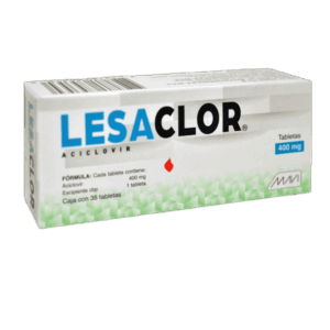 LESACLOR (Aciclovir) 400 MG. C/35 TABS. MAVI